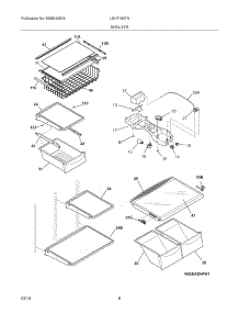 07 - Shelves parts for Electrolux Refrigerator LGHT1837NF4 from AppliancePartsPros.com