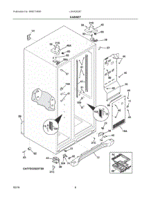 04 - Cabinet parts for Electrolux Refrigerator LGHX2636TD8 from AppliancePartsPros.com
