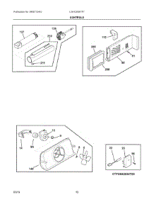06 - Controls parts for Electrolux Refrigerator LGHX2636TF7 from AppliancePartsPros.com