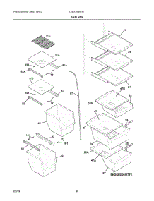 05 - Shelves parts for Electrolux Refrigerator LGHX2636TF7 from AppliancePartsPros.com