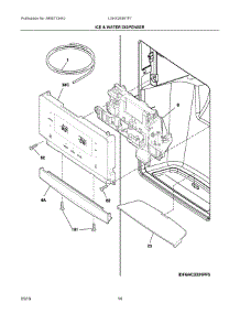 08 - Ice & Water Dispenser parts for Electrolux Refrigerator LGHX2636TF7 from AppliancePartsPros.com