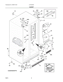 04 - Cabinet parts for Electrolux Refrigerator LGHX2636TF9 from AppliancePartsPros.com