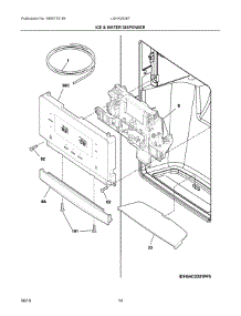 08 - Ice & Water Dispenser parts for Electrolux Refrigerator LGHX2636TF9 from AppliancePartsPros.com