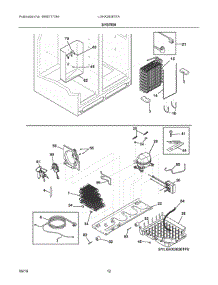 07 - System parts for Electrolux Refrigerator LGHX2636TFA from AppliancePartsPros.com