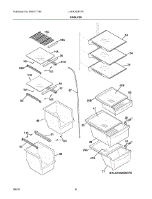 05 - Shelves parts for Electrolux Refrigerator LGHX2636TFA from AppliancePartsPros.com