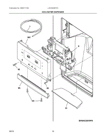 08 - Ice & Water Dispenser parts for Electrolux Refrigerator LGHX2636TFA from AppliancePartsPros.com