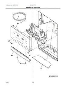 08 - Ice & Water Dispenser parts for Electrolux Refrigerator LGHX2636TFB from AppliancePartsPros.com