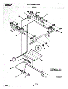 07 - Burner parts for Electrolux Range MGF312SBDB from AppliancePartsPros.com