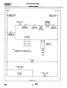 16 - Wiring Diagram parts for Electrolux Range MGF312SBDB from AppliancePartsPros.com