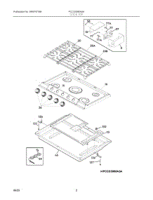 02 - Cook Top parts for Electrolux Range PCCG3080ASA from AppliancePartsPros.com