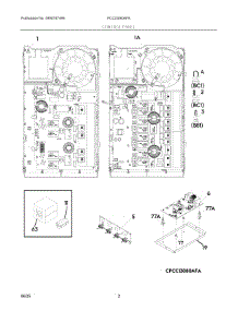 02 - Control Panel parts for Electrolux Cooktop PCCI3080AFA from AppliancePartsPros.com