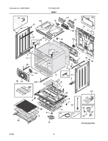 03 - Body parts for Electrolux Range PCFE308CAFB from AppliancePartsPros.com