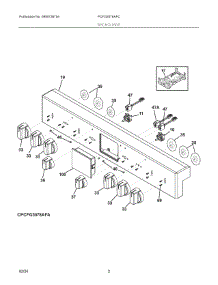 02 - Backguard parts for Electrolux Range PCFG3078AFC from AppliancePartsPros.com