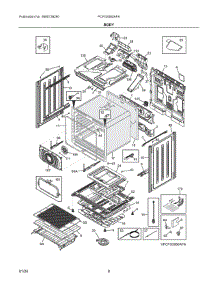 04 - Body parts for Electrolux Range PCFG3080AFA from AppliancePartsPros.com