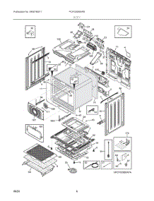 04 - Body parts for Electrolux Range PCFG3080AFB from AppliancePartsPros.com