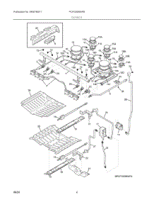 03 - Burner parts for Electrolux Range PCFG3080AFB from AppliancePartsPros.com