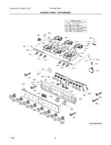 02 - Control Panel  /  Top Burners parts for Electrolux Range PCFG3670AFA from AppliancePartsPros.com