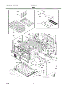 03 - Body parts for Electrolux Range PCFG3670AFA from AppliancePartsPros.com
