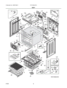 03 - Body parts for Electrolux Range PCFI308CAFA from AppliancePartsPros.com