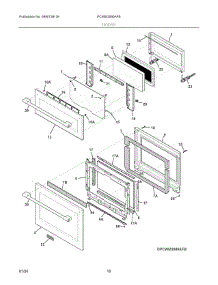 05 - Doors parts for Electrolux Microwave PCWM3080AFB from AppliancePartsPros.com