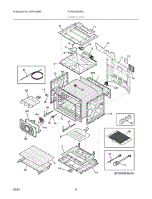 04 - Lower Oven parts for Electrolux Microwave PCWM3080AFC from AppliancePartsPros.com