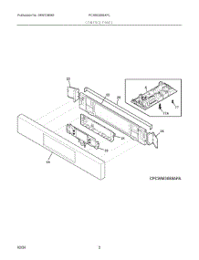 02 - Control Panel parts for Electrolux Microwave PCWM3080AFC from AppliancePartsPros.com