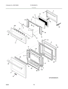 05 - Doors parts for Electrolux Microwave PCWM3080AFC from AppliancePartsPros.com