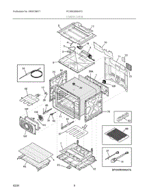 04 - Lower Oven parts for Electrolux Microwave PCWM3080AFD from AppliancePartsPros.com