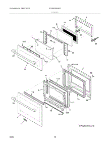 05 - Doors parts for Electrolux Microwave PCWM3080AFD from AppliancePartsPros.com
