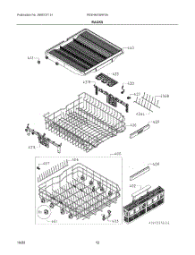 07 - Racks parts for Electrolux Washer PDSH4816AF0A from AppliancePartsPros.com