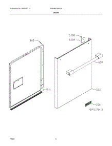 03 - Door parts for Electrolux Washer PDSH4816AF0A from AppliancePartsPros.com