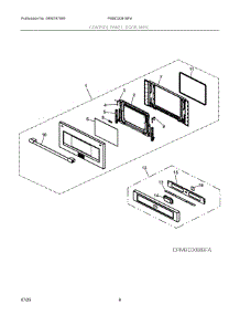 03 - Control Panel, Door, Misc. parts for Electrolux Microwave PMBD3081BFA from AppliancePartsPros.com