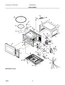02 - Oven,Cabinet parts for Electrolux Microwave PMBS3080AFA from AppliancePartsPros.com