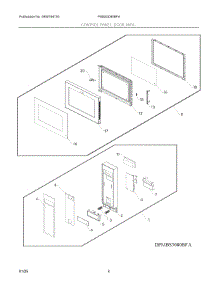 03 - Control Panel, Door, Misc. parts for Electrolux Microwave PMBS3080BFA from AppliancePartsPros.com