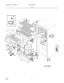 03 - Cabinet parts for Electrolux Refrigerator PRDF1922AF0 from AppliancePartsPros.com