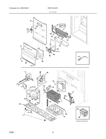 04 - System parts for Electrolux Refrigerator PRDF1922AF1 from AppliancePartsPros.com