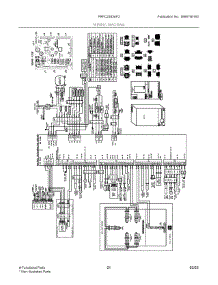 11 - Wiring Diagram parts for Electrolux Refrigerator PRFC2383AF2 from AppliancePartsPros.com
