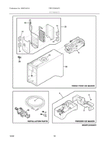 09 - Ice Maker parts for Electrolux Refrigerator PRFC2383AFC from AppliancePartsPros.com