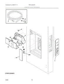 07 - Controls & Ice Dispenser parts for Electrolux Refrigerator PRFC2383AFD from AppliancePartsPros.com