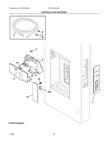 07 - Controls & Ice Dispenser parts for Electrolux Refrigerator PRFC2383AFE from AppliancePartsPros.com