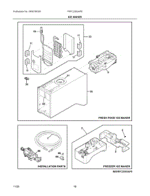 09 - Ice Maker parts for Electrolux Refrigerator PRFC2383AFE from AppliancePartsPros.com
