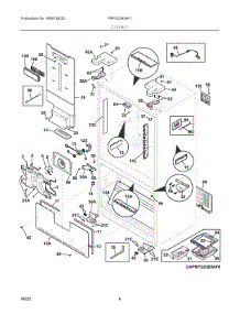 04 - Cabinet parts for Electrolux Refrigerator PRFG2383AF1 from AppliancePartsPros.com
