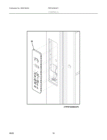07 - Controls parts for Electrolux Refrigerator PRFG2383AF1 from AppliancePartsPros.com