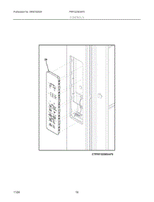 07 - Controls parts for Electrolux Refrigerator PRFG2383AF5 from AppliancePartsPros.com