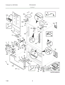 04 - Cabinet parts for Electrolux Refrigerator PRFG2383AF8 from AppliancePartsPros.com