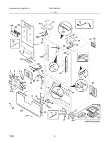 04 - Cabinet parts for Electrolux Refrigerator PRFG2383AF9 from AppliancePartsPros.com