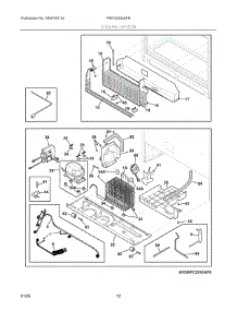 06 - Cooling System parts for Electrolux Refrigerator PRFG2383AFB from AppliancePartsPros.com