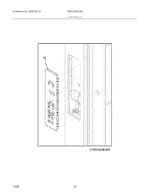07 - Controls parts for Electrolux Refrigerator PRFG2383AFB from AppliancePartsPros.com