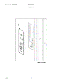 07 - Controls parts for Electrolux Refrigerator PRFG2383AFC from AppliancePartsPros.com