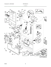 04 - Cabinet parts for Electrolux Refrigerator PRFS2883AF2 from AppliancePartsPros.com